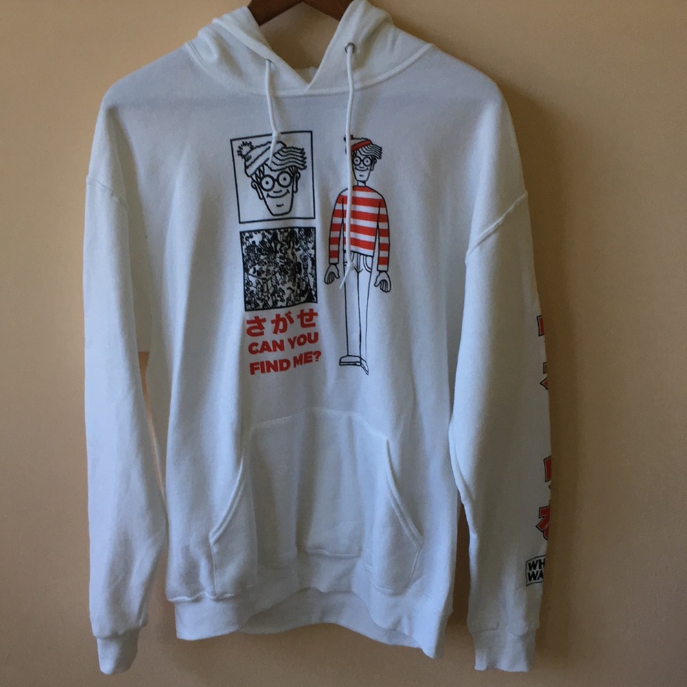 NWOT Where’s Waldo graphic hoodie